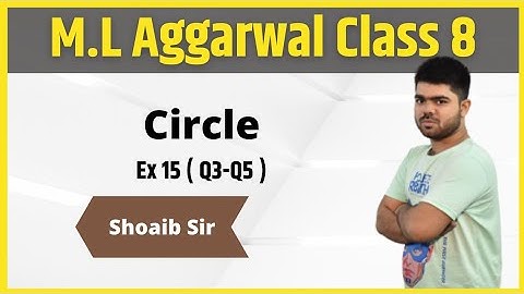 Class 8 | M.L  Aggarwal | Circle | Ex 15 | Part 01