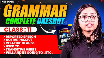 Class 11 English Grammar Complete One Shot Video 🔥|| Final Hour Revision For Exam 🤩#englishgrammar