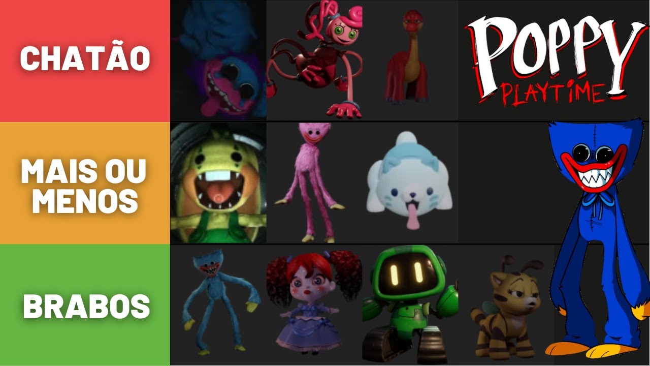 Tier List dos Melhores Personagens de Poppy Playtime Capítulo 2 