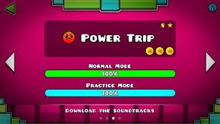 Vignette de la vidéo "Geometry Dash SubZero | "Power Trip" 100% [All Coins] | Baxgames 200"