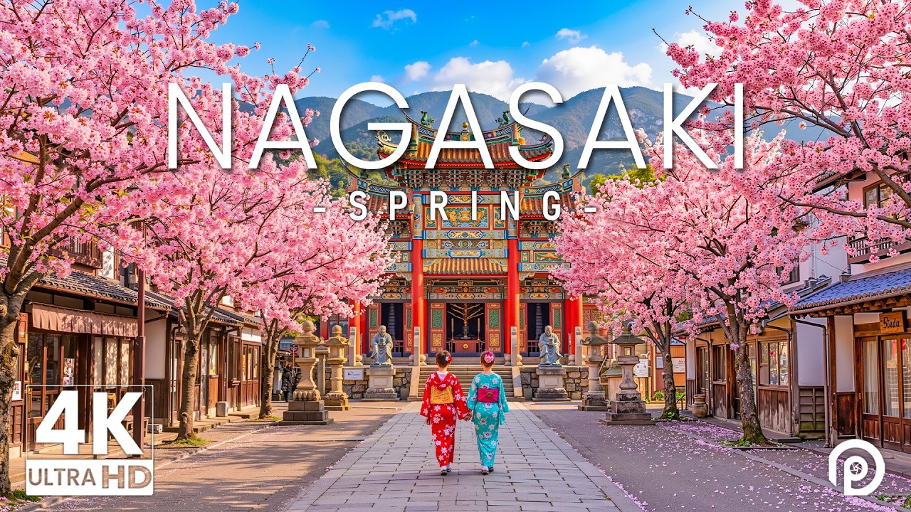 Nagasaki 4K – Historic Harbor City, Mountain Views & Timeless Coastal Japan