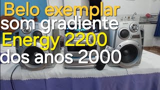 Excellent example of a Gradient Energy 2200 sound system from the 2000s-2001 era, very good.