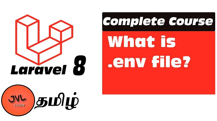 Laravel 8 in Tamil - 5 - How to configure using .env file | Environment Basics