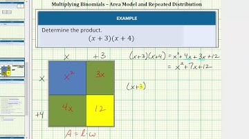 Multiply Binomials Using An Area Model and Using Repeated Distribution
