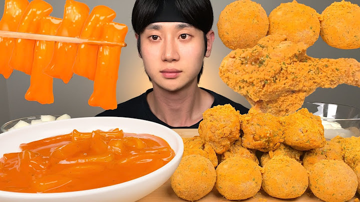 BHC 뿌링클 닭다리 치킨, 뿌링치즈볼 & 로제 분모자 떡볶이 꿀조합 먹방 ASMR Fried Chicken, Cheese Balls & Rose Tteokbokki MUKBANG