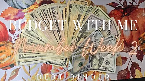 Budget With Me for November Week 2 | Debt Binder | Cash Tips | Cash Budget | Michelle Marie Budgets