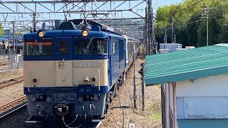 【警笛あり】4/10 EF64-1030牽引　E217系Y-14編成廃車回送　府中本町駅通過