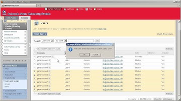 Remove Users From A Course