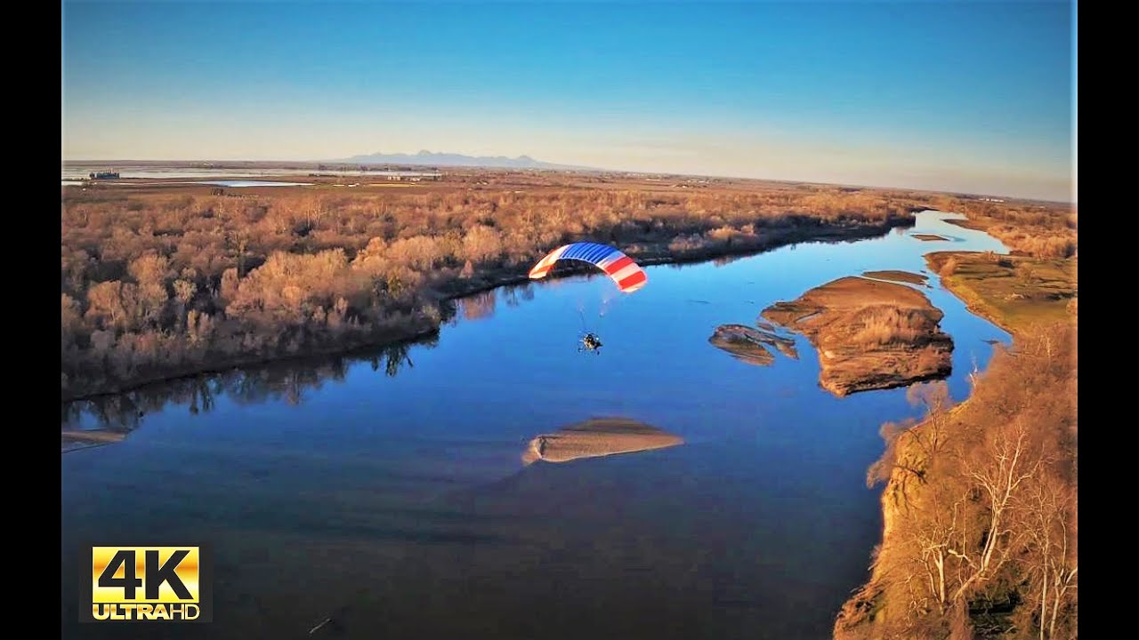 Sunset PPC Flight to Feather River 4K - YouTube