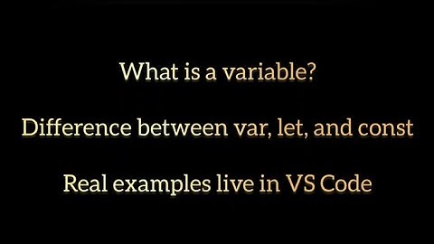🚀 JavaScript Variables Explained: let vs const vs var!In this video