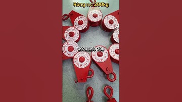 Rọc ròng treo cáp 200kg, puly treo cáp phi 12, con trượt cáp phi 12, con lăn dẫn cáp loai tốt nhất