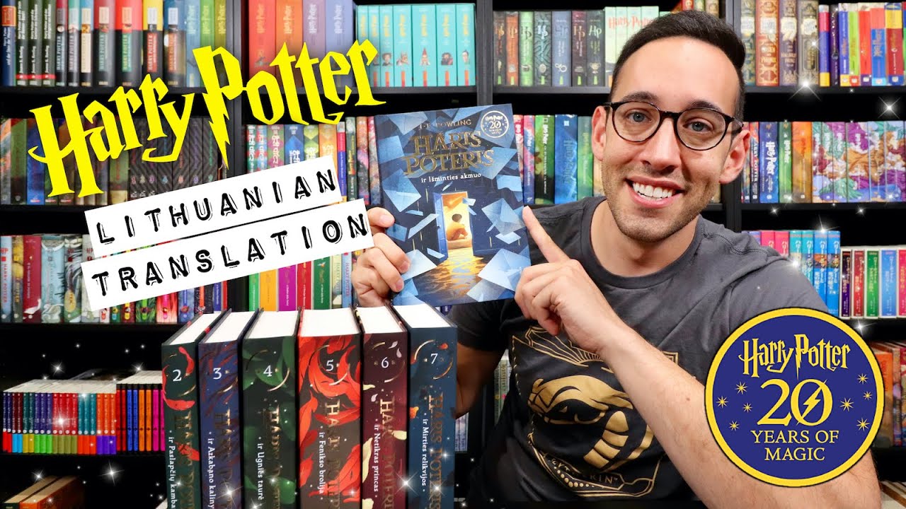 NEW Harry Potter 20th Anniversary Lithuanian Books | Beautiful ...