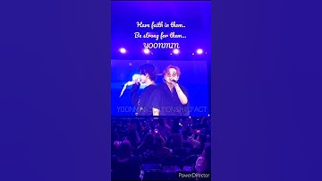 Yoongi Lean His Head On Jimin Shoulder at BTS Concert || YOONMIN Spring Day