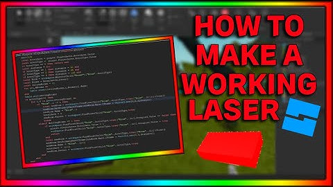 HOW TO MAKE A WORKING LASER IN ROBLOX STUDIO 2023