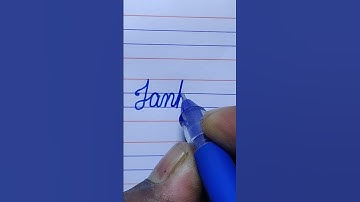 Janhavi beautiful name write in cursive writing | cursive writing | cursive writing kaise likhe |