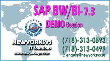 SAP BW 7.3 Training Live Demo Video - Newyorksys.com
