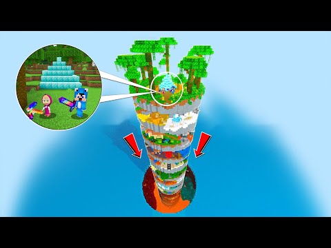 ماين كرافت لكن ديفور و ماشا في جزيرة الطبقات العجيبة