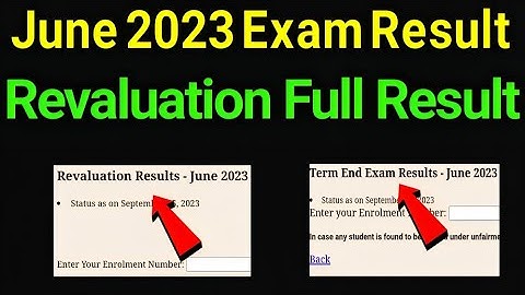 ignou June 2023 Revalution Result & Exam Result New Update information