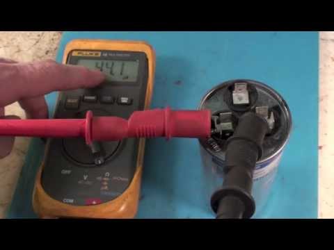 Troubleshoot the air conditioning dual capacitor
