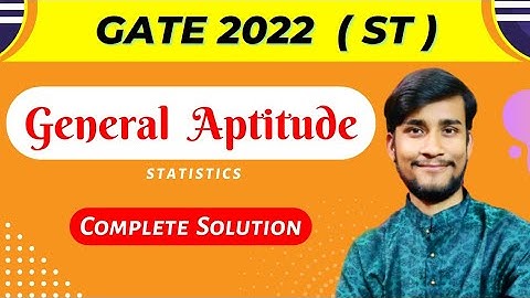 GATE 2022 GENERAL APTITUDE | Statistics Paper | The Learning Field