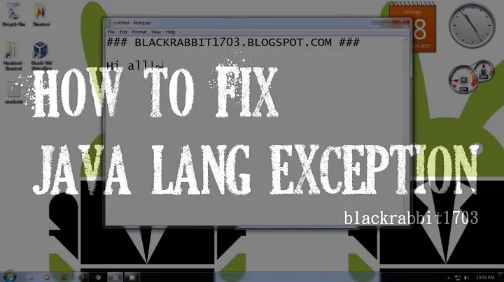 How To Fix java lang Exception in sending Request null from Oracle on Windows 7