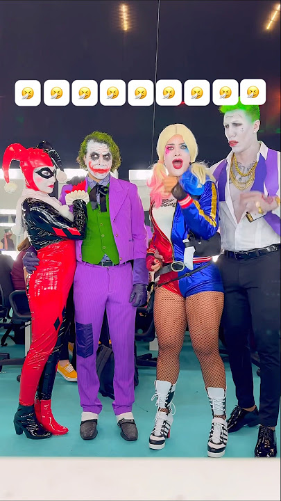 Qual casal vocês preferem? 1 ou 2? 😍 ​⁠@ApolloSant #coringa #arlequina #joker #harleyquinn