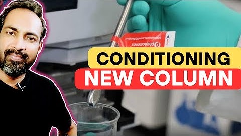 CONDITIONING OF A NEW HPLC COLUMN @voiceofkayani5419
