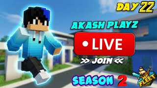 MCFleet NEW SEASON 2 DAY 22🔥| Minecraft LIVE with Friends – Epic Survival Adventure Begins! #mcfleet