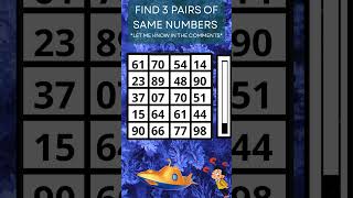 Find 3 PAIRS of identical Numbers to WIN!