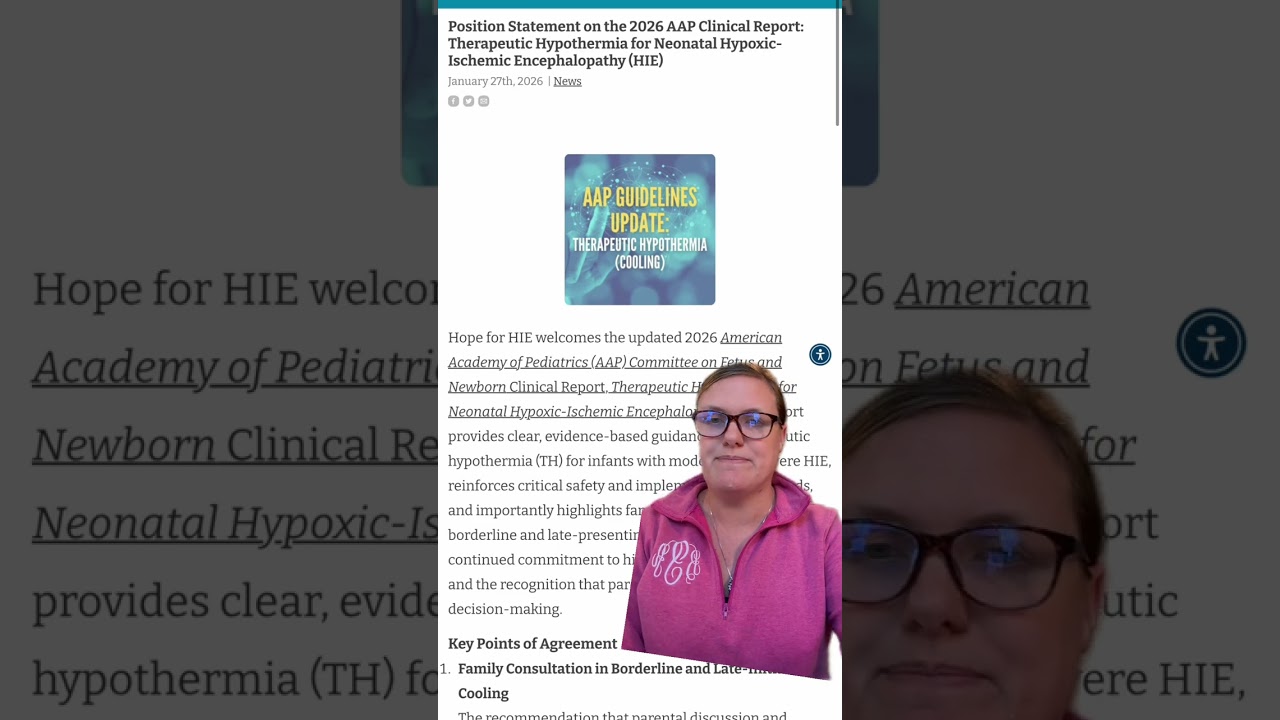 AAP Clinical Report on Therapeutic Hypothermia and Neonatal HIE 