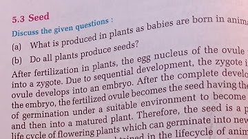 class 8 science chapter 5.3 seed..all exercises government school ..english medium book
