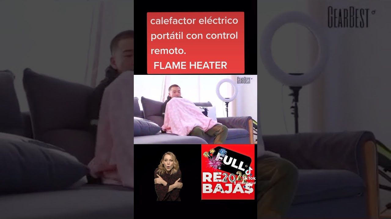 calefactor portatil en cerámica con control remoto 