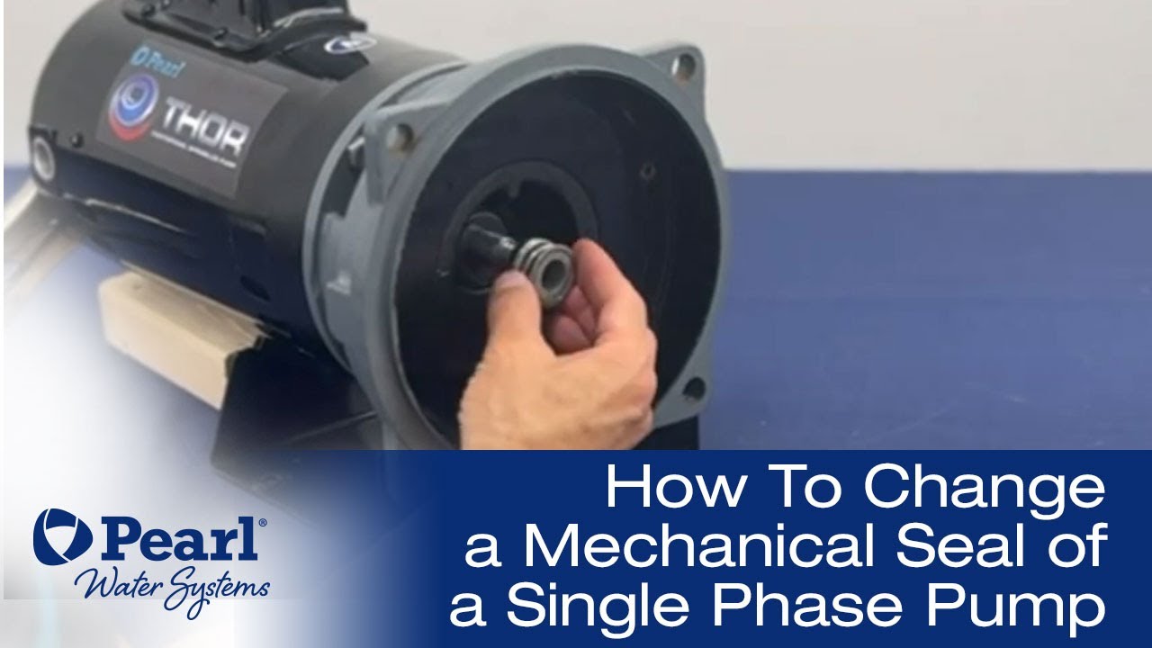 How to Change the Mechanical Seal of a Single Phase Pump - YouTube