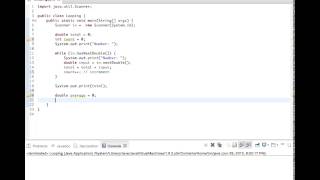 Loop Algorithm to Find Average of Values (Java)