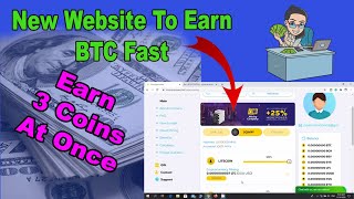New Website To Earn Free Bitcoin Fast - Earn 3 Coins At O-nce screenshot 5
