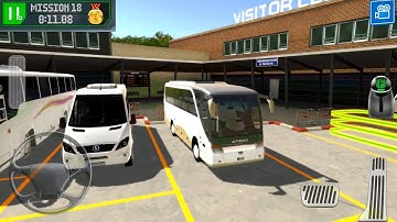 Short Coach Bus Driving - Bus Station: Learn to Drive - Gameplay Android