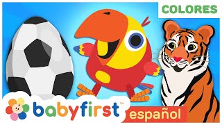 Videos Educativos para Niños | Aprende colores con Larry | Fútbol y animales | BabyFirst Español