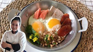 BREAKFAST IDEAS To keep on Repeat! •Thai Style breakfast Pan Fried Egg with Condiments|ThaiChef Food