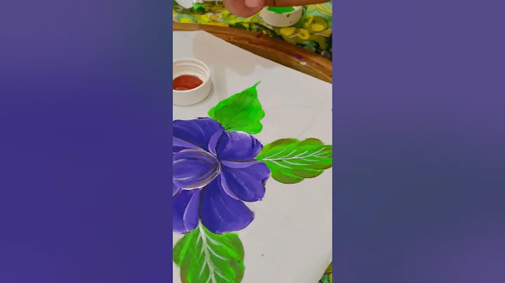 Easy leaf painting step by step | part 1rst |how to paint on cotton cloth |#handpaintedsuitdesign