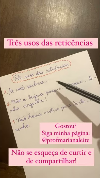 Três usos das reticências