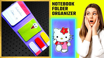 DIY NOTEBOOK FOLDER ORGANIZER- Back to School/How to Make Folder Organizer/DIY Organizer/DIY