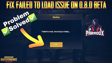 Failed To Load,Return To Lobby  ✅Problem Solved Easy Trick✅