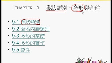 01 巢狀類別與多形與套件JAVA物件導向設計 吳老師)