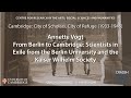 Crassh  berlin to cambridge scientists in exile from berlin university  kaiser wilhelm society