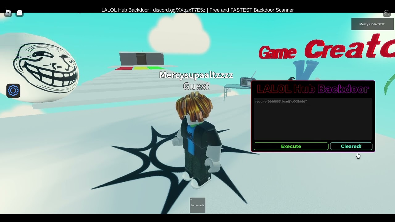 How To Backdoor Roblox Games Game Link In Desc YouTube 