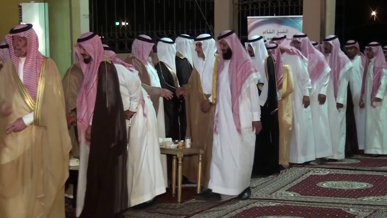 حفل الشاعر شبيب الزراقي بمناسبة زواج ابنه وأبناء أخيه الشيخ جزاء مرشود الزراقي رحمه الله