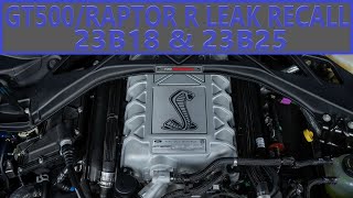 Ford Shelby GT500 / Raptor R TSB 23B18 & 23B25