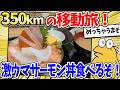 350km移動して激ウマサーモン丼食べに来た結果www【2ch面白いスレ】