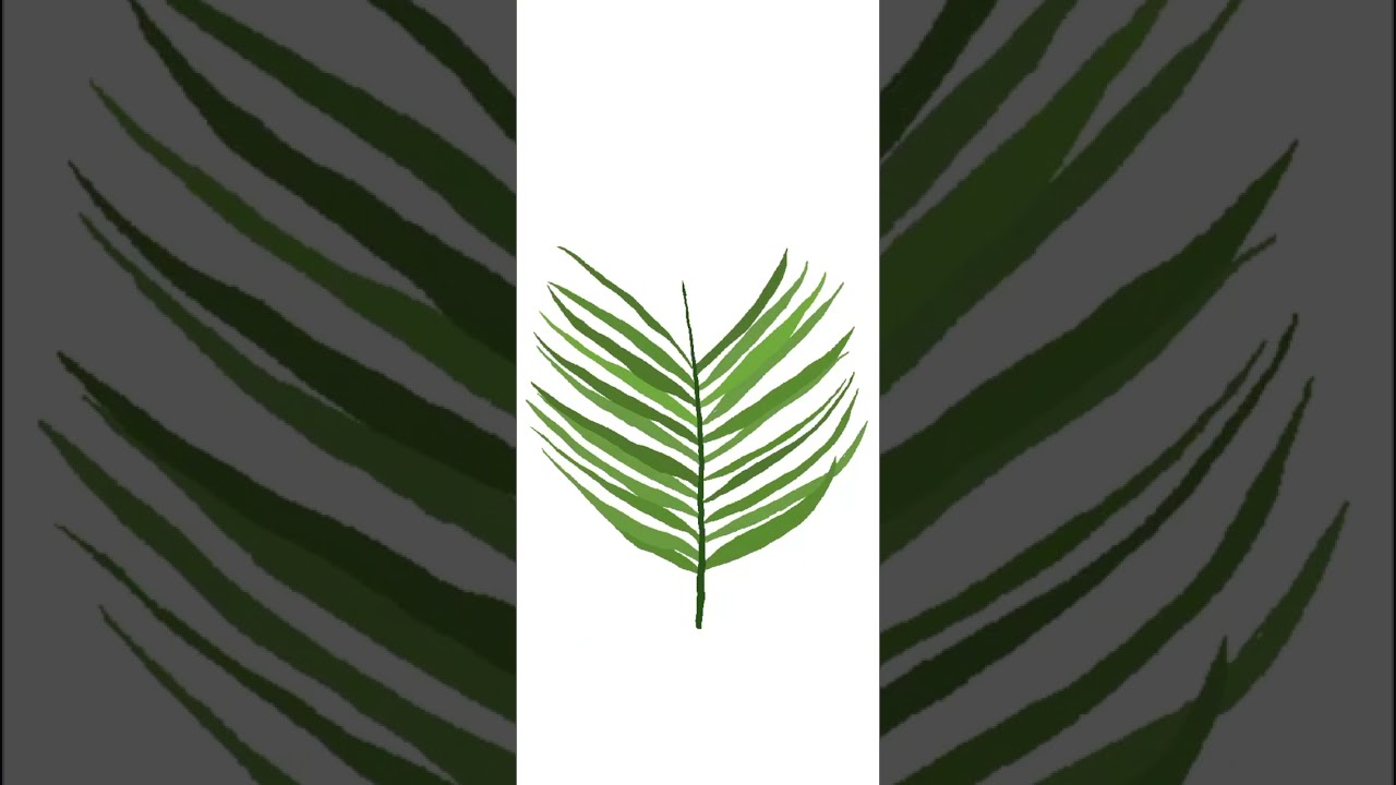 Tropical Plants Wallpaper Timelapse ￼(Procreate)🌿