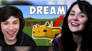 Minecraft, But Dream Is An Axolotl by GeorgeNotFound | SuperMcGregs Reaction